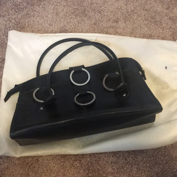 Mouton black Brazilian leather handbag - Picture 6 of 6